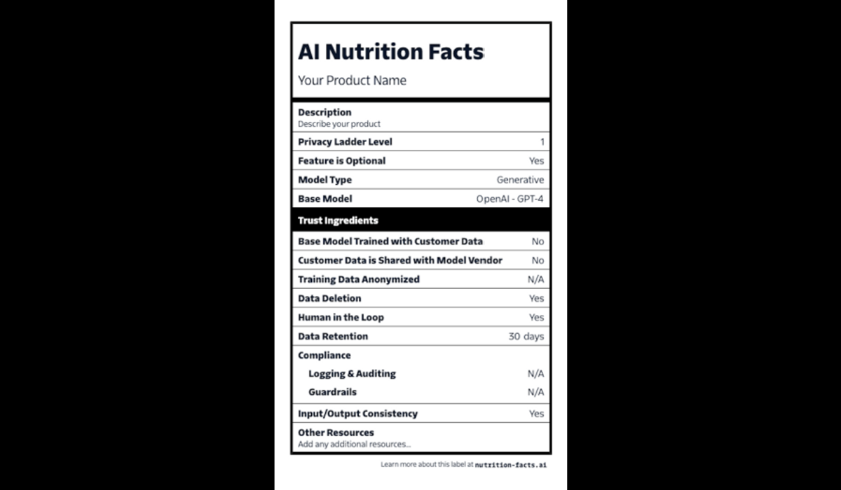 Biden administration weighs putting AI 'nutrition labels' on new tech products