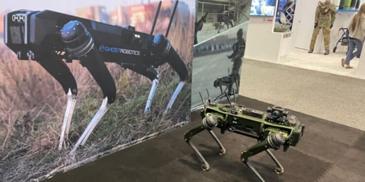 Robot dog keeps home barricade showdown from turning bloody