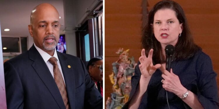 Clayton Harris III, left, candidate for Cook County, Illinois state's attorney, is facing Eileen O'Neill Burke for an open seat to lead the nation's second-largest prosecutor's office.