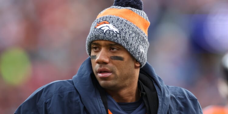 Quarterback Russell Wilson, pictured in a Dec. 31, 2023 file photo, has been released by the Denver Broncos -- at a huge cost to the team.