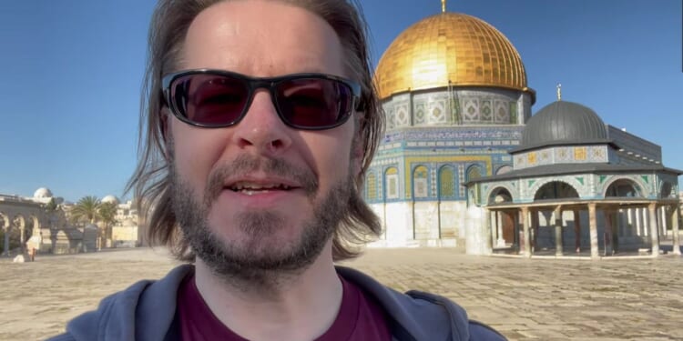 David Wood at the Dome of the Rock