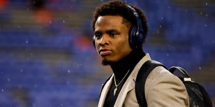 Trevor Etienne, then a running back with the Florida Gators, is pictured in a November file photo before the Florida-Florida State game at Ben Hill Griffin Stadium in Gainesville, Florida.