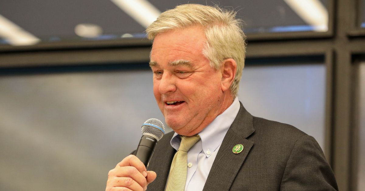 Rep. David Trone speaks during the National Second Chance Townhall at the Martin Luther King Jr. Memorial Library in Washington on April 24.