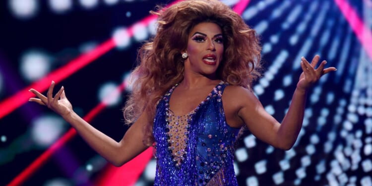 Drag queen Shangela performs during the 2020 GayVN Awards on Jan. 20, 2020, in Las Vegas.