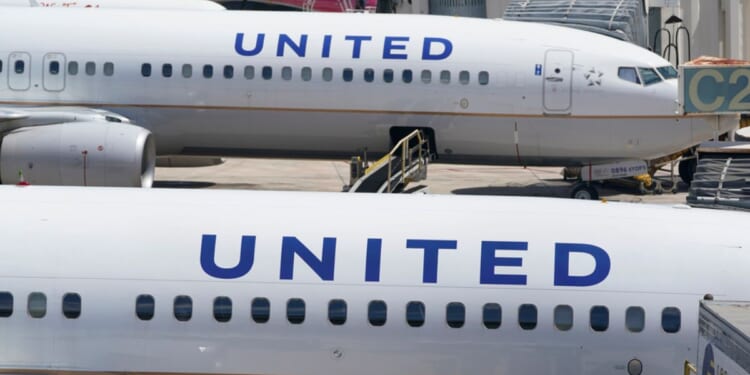 Two United Airlines Boeing 737s are shown at the Fort Lauderdale-Hollywood International Airport in Fort Lauderdale, Florida.