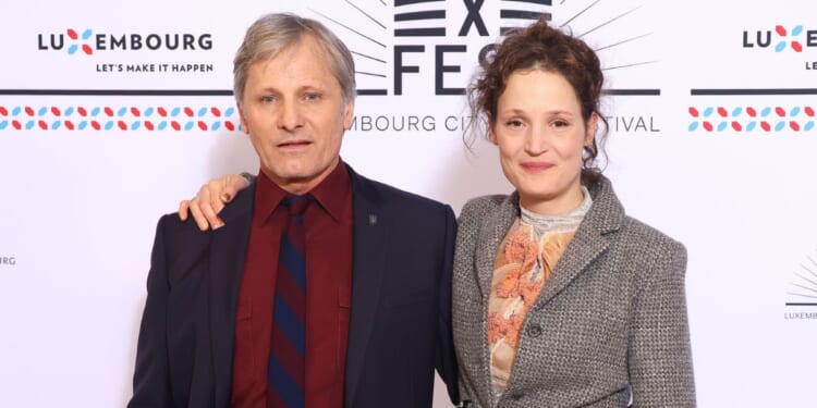 (L-R) Viggo Mortensen and Vicky Krieps attend the Closing Ceremony during the Lux Film Festival on March 9, 2024 in Luxembourg, Luxembourg.