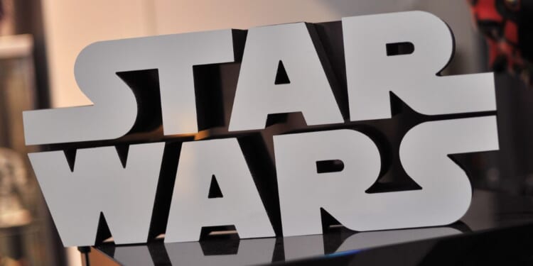 A Star Wars logo sitting on top of a popcorn machine inside Rancho Obi-Wan in Petaluma, California, in 2015.