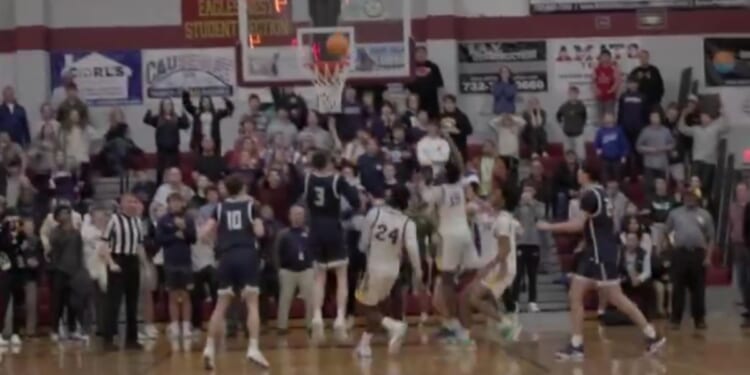 Manasquan High School scored a buzzer-beater against Camden high school in the New Jersey high school basketball playoffs on Tuesday, but the referees decided after the shot to take the basket away.