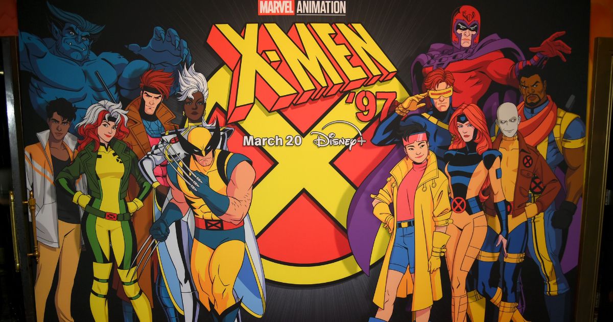 Branding is seen during the X-Men '97 Launch Event at El Capitan Theatre in Hollywood, California on March 13, 2024.