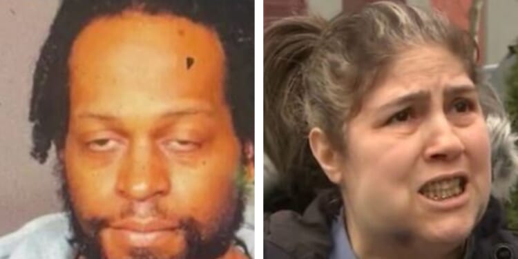 Franz Jeudy, left, is accused of randomly attacking Dulce Pichardo, on a New York City street. The attack was captured on surveillance video.