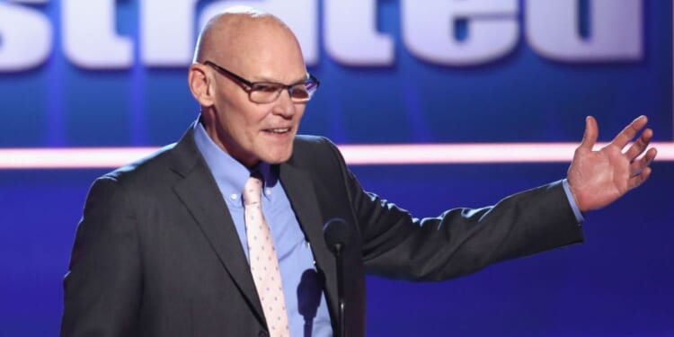 James Carville speaks onstage during the Sports Illustrated 2018 Sportsperson of the Year Awards Show, Dec. 11, 2018, in Los Angeles.