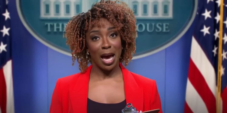 During last week's episode of "Saturday Night Live," the cast spent the opening sketch poking fun at White House press Secretary Karine Jean-Piere, President Joe Biden, Gov. Gavin Newsom, and Homeland Security Secretary Alejandro Mayorkas.