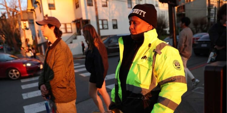 Parents of students at University of California, Berkeley are paying for private security guards who patrol just outside the campus.