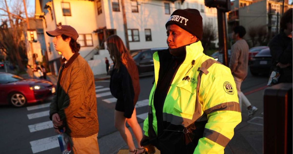 Parents of students at University of California, Berkeley are paying for private security guards who patrol just outside the campus.