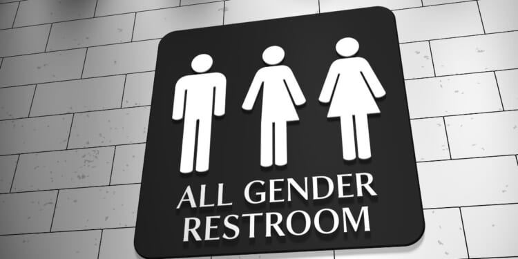 About 20 students at a New York high school staged a protest over their district's policy to allow transgender students to use whatever bathroom they want.