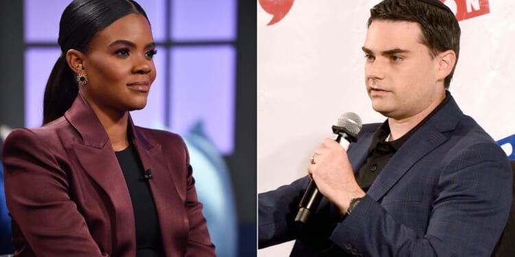 Candace Owens, left, was fired from the Daily Wire on Friday after months of spouting uninformed opinions about Israel and fighting with Daily Wire founder Ben Shapiro, right.