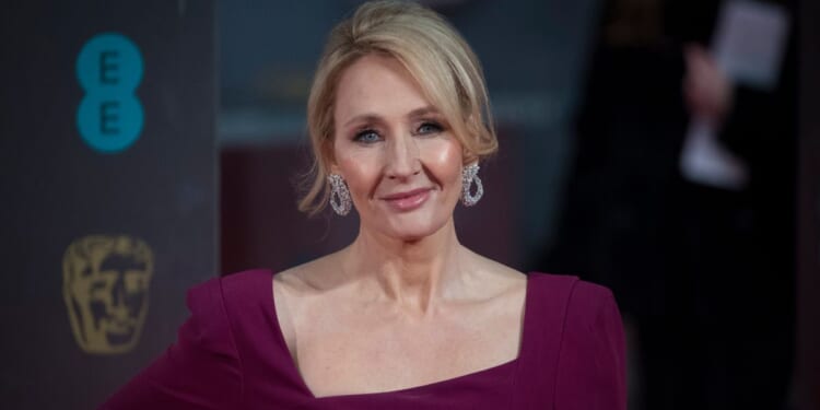 J.K. Rowling at the 70th EE British Academy Film Awards (BAFTA) in 2017.