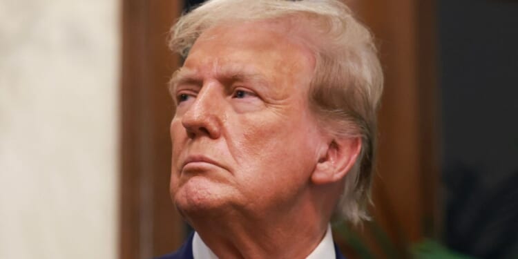 Former President Donald Trump speaks during an awards ceremony held at the Trump International Golf Club in West Palm Beach, Florida, on Sunday.