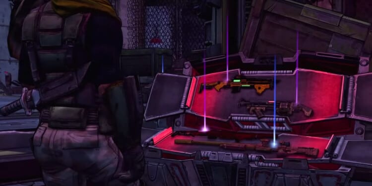 A shot of gameplay from the hit game "Borderlands."