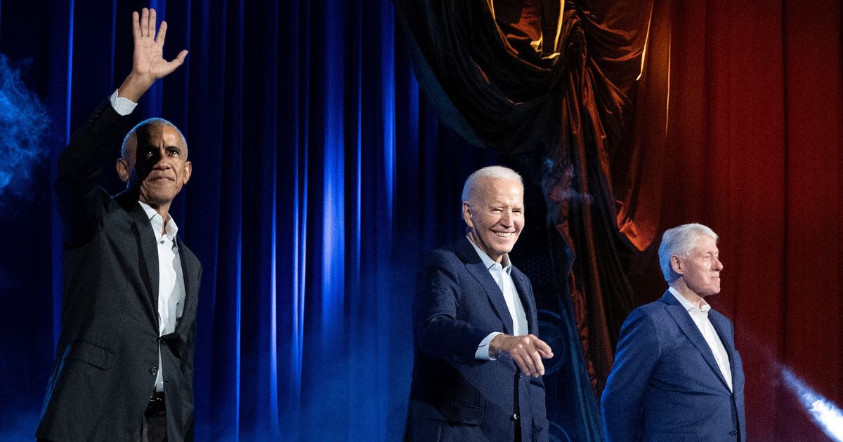 Former President Barack Obama, President Joe Biden and former President Bill Clinton at a fundraiser together