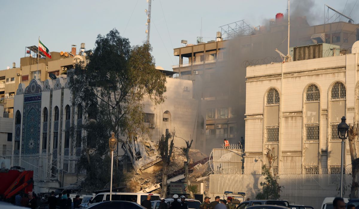 Syria says an Israeli airstrike destroyed Iran's consular building in Damascus, with several deaths