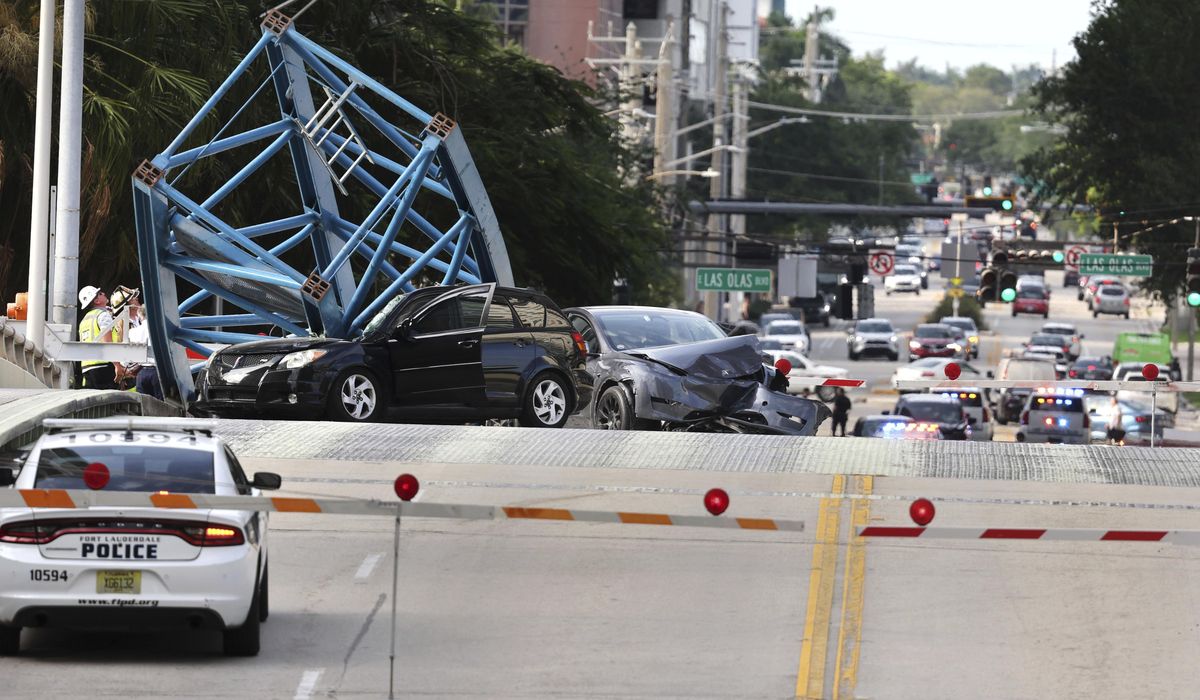 1 killed, 2 hospitalized after crane section falls from South Florida high-rise