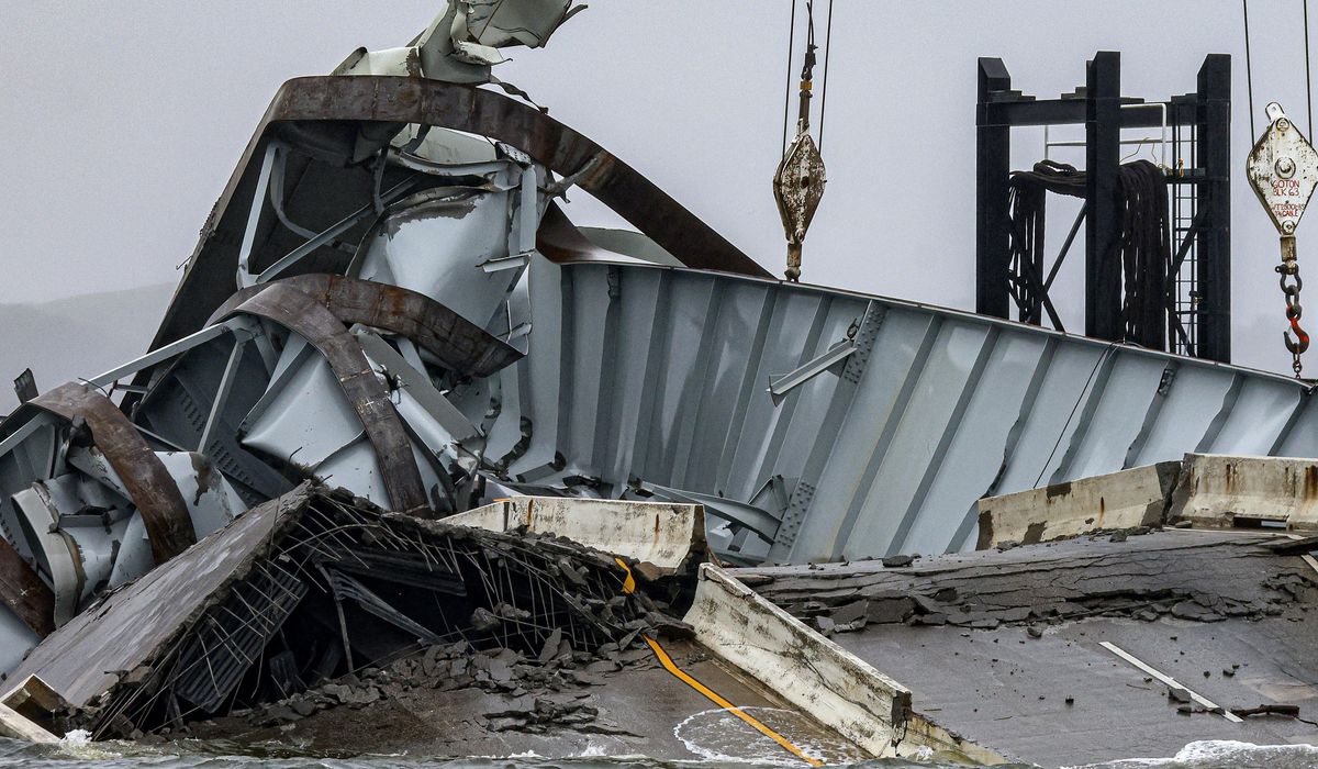 President Biden tours Baltimore Key Bridge wreckage, vows swift rebuild