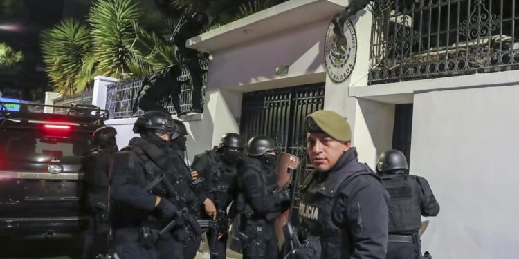 Mexico is breaking diplomatic ties with Ecuador after police stormed the embassy in Quito