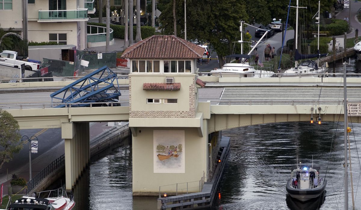 Construction worker dies after crane's part falls on bridge in Florida