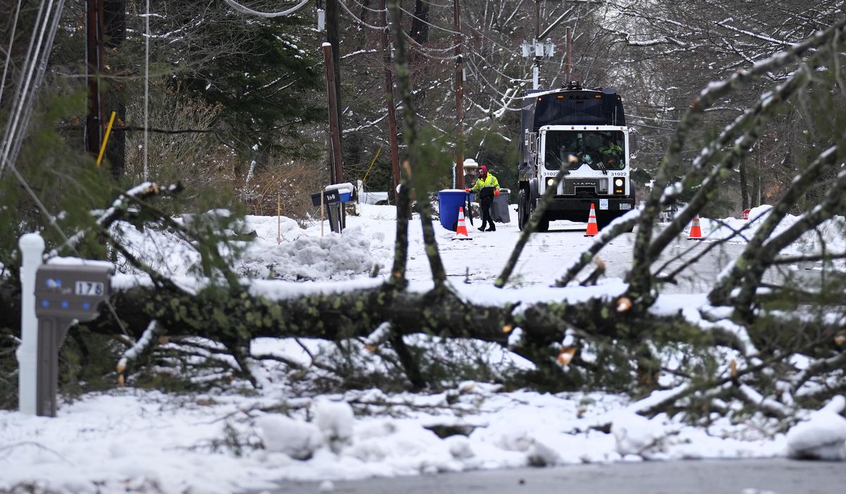 Tens of thousands still without power following powerful nor'easter in New England