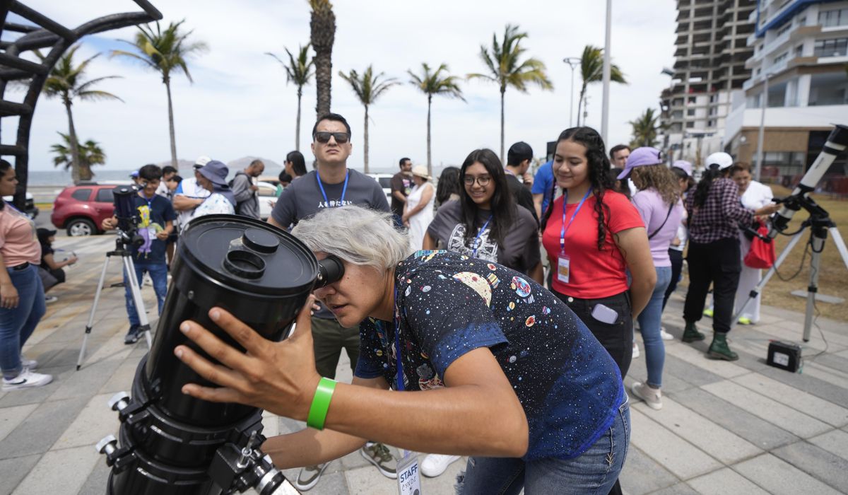 Millions of people await a total solar eclipse in North America. Clouds may spoil the view