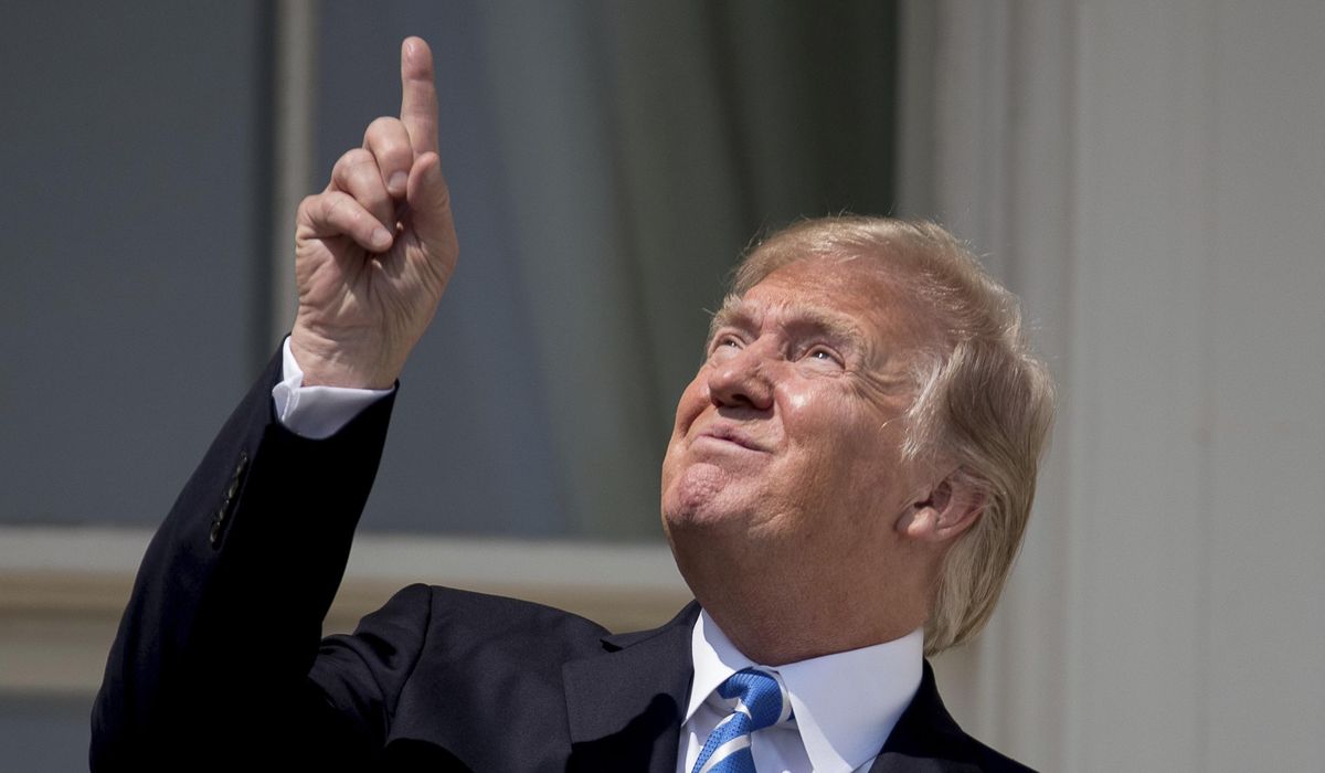 In campaign video, Donald Trump compares his election to magnitude of solar eclipse