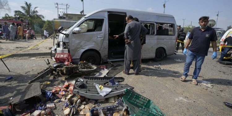 Five Japanese workers narrowly escape suicide bombing that targeted their vehicle in Pakistan