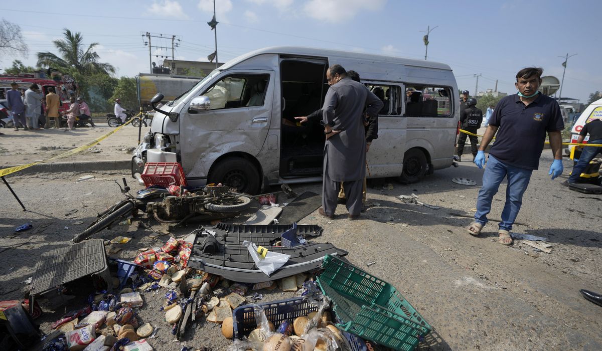 Five Japanese workers narrowly escape suicide bombing that targeted their vehicle in Pakistan