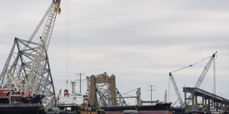 New deep-water channel lets first ship pass Key bridge wreckage in Baltimore