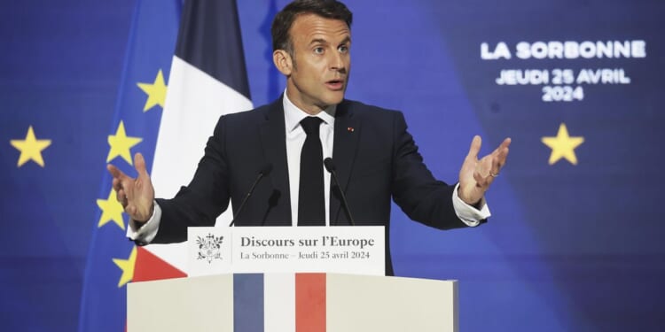 Macron outlines vision for Europe to become an assertive global power as war in Ukraine rages on