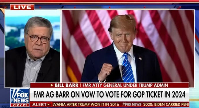 Bill Barr told the truth about the 2024 election; will Never Trumpers follow?