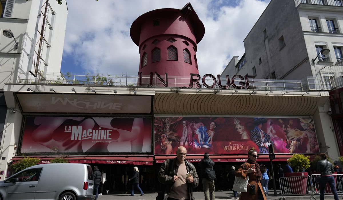 Moulin Rouge's four windmill blades fall off the iconic Parisian club; none injured