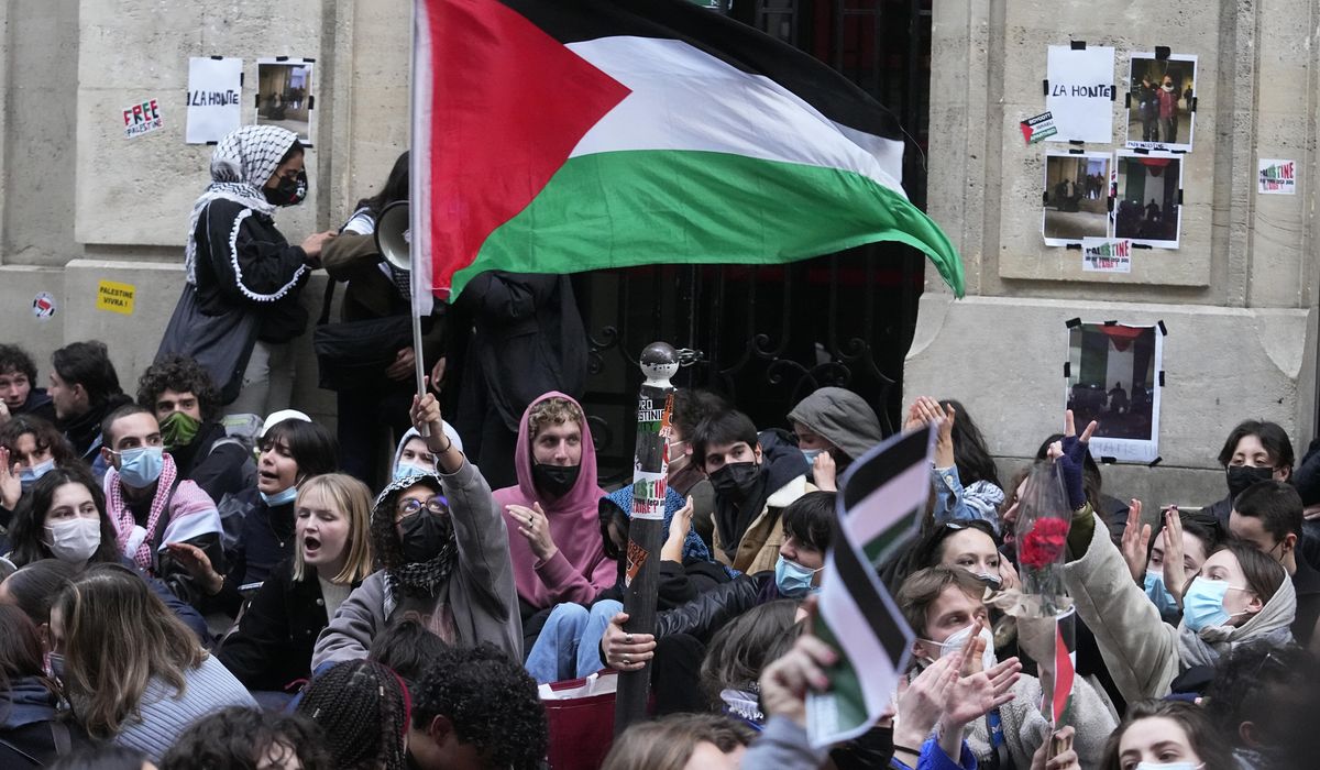 In Paris, pro-Palestinian student protests peacefully evacuated Sciences Po campus building