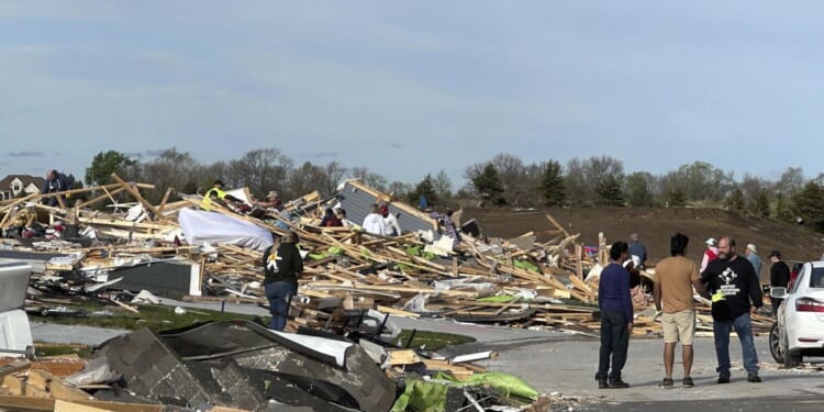 Residents begin going through rubble after tornadoes hammer parts of Nebraska and Iowa