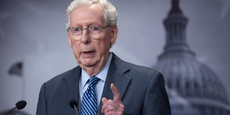 Mitch McConnell, Senate minority leader, says he wants a Republican majority in the Senate