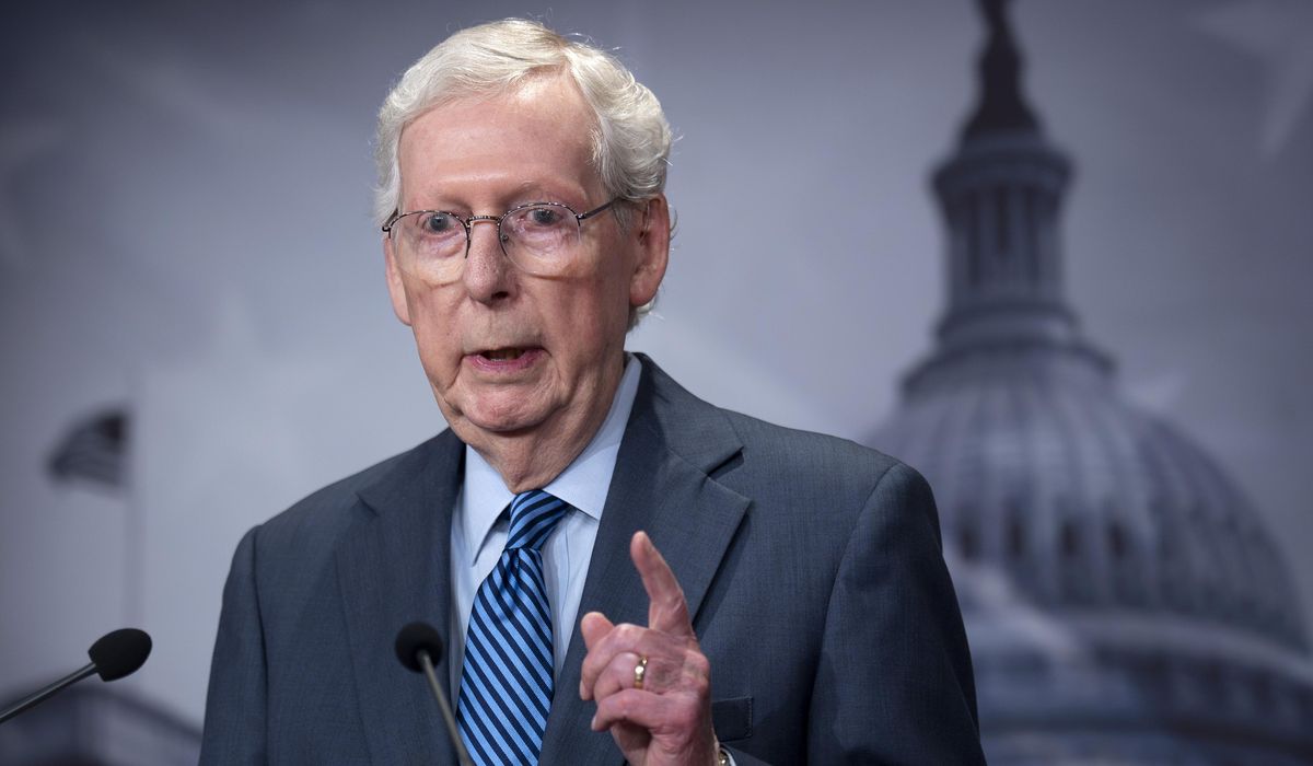 Mitch McConnell, Senate minority leader, says he wants a Republican majority in the Senate