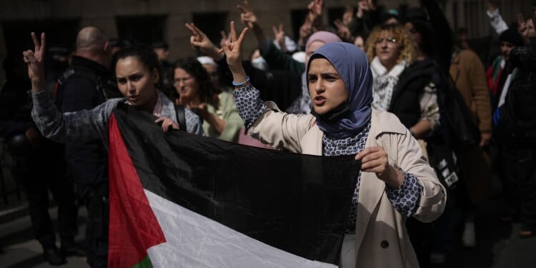 Students inspired by pro-Palestinian protests in U.S. gather near Sorbonne university in Paris