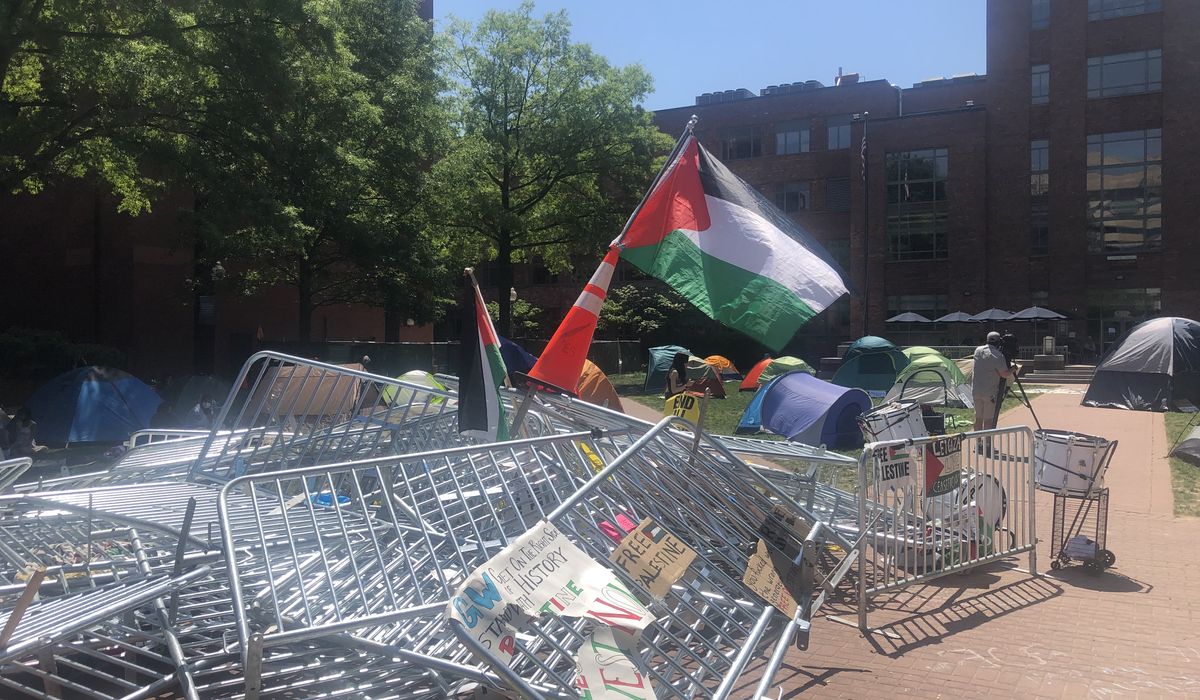 George Washington University students ready to sacrifice grades, career prospects for pro-Gaza camp