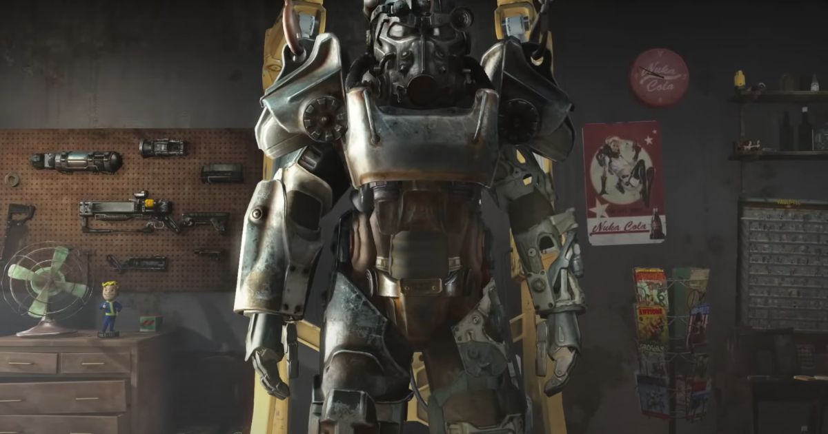 This YouTube screen shot shows a scene from the launch trailer for "Fallout 4."