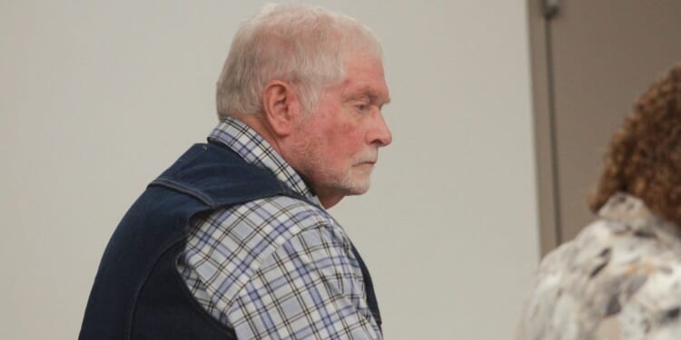 George Alan Kelly listens to closing arguments in Santa Cruz County Superior Court in Nogales, Arizona, on Thursday. Kelly was charged with second-degree murder in the January 2023 death of illegal immigrant Gabriel Cuen-Buitimea.