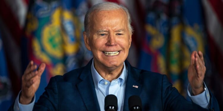 President Joe Biden speaks during a campaign event in Scranton, Pennsylvania, on Tuesday.