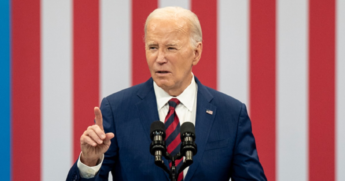 President Joe Biden, pictured in a March 26 file photo speaking in Raleigh, North Carolina.