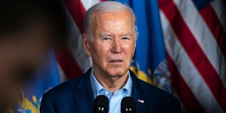 President Joe Biden speaks at a campaign event in Scranton, Pennsylvania, on Tuesday.