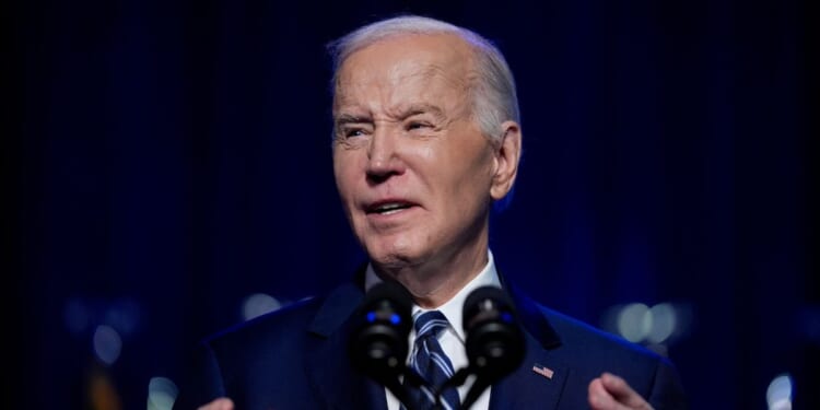 Joe Biden speaking at an event in New York